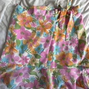 Floral mini skirt from asos